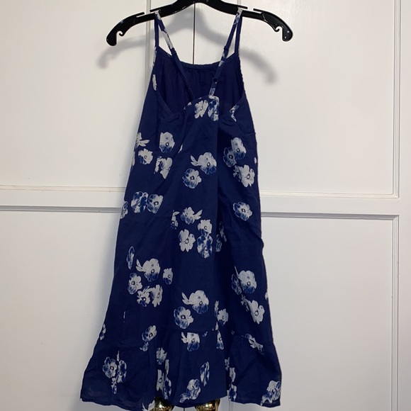 Old Navy Size 14 Blue White Floral Print Dress - Picture 4 of 9